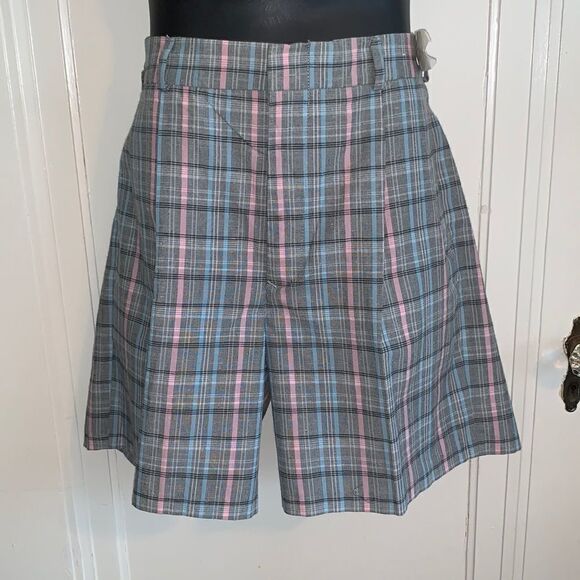 J.J. Cochran Other - NWT Vtg 80s J.J. Cochran blue &‎ pink plaid shorts